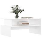 vidaXL Soffbord vit högglans 90x55x42,5 cm konstruerat trä 834282
