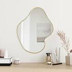 vidaXL Wall Mirror gold 50x40cm 348271