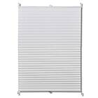 vidaXL Plisségardin 100x150 cm vit 240611