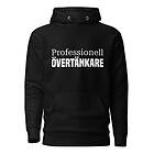 Fotomax Hoodie med texten "Professionell övertänkare"