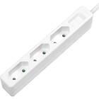 LogiLink Grenuttag Slim Euro 3vägs 1.5m Vit LPS229
