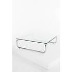 Pastill Lulu soffbord i glas och krom 100x100 cm Transparent 100 30