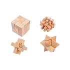 Small Foot Wooden Brain Puzzles Set of 4 Trä