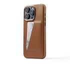 Mujjo Full Leather Wallet Case (Apple iPhone 15 Pro Max) Svart