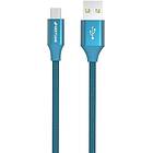 GreyLime Braided USB-A to MicroUSB Cable Svart