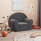 vidaXL Bäddsoffa för barn antracit mjuk plysch 341775