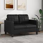 vidaXL 2-sitssoffa svart 120 cm konstläder 359112