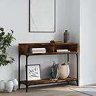 vidaXL Avlastningsbord rökfärgad ek 100x30,5x75 cm konstruerat trä 833390