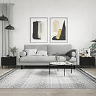 vidaXL Soffbord 2 st svart 50x50x40 cm konstruerat trä 829431