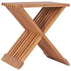 vidaXL Hopfällbar pall 40x32x45 cm massiv teak 48992