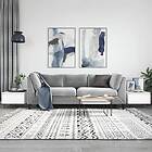 vidaXL Soffbord 2 st vit 50x46x35 cm konstruerat trä 830861
