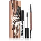 MAC Cosmetics Made To Wow Brow Kit Gift Set Auburn (för ögonbryn) Skugga 2 st. f