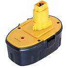 Batteriexperten Kompatibelt with DEWALT DC720KA, 18V, 3000 mAh