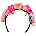 Diadem med Rosa Blommor