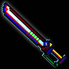 LED Light Up Pixel Leksakssvärd