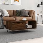 vidaXL Soffbord brun ek 90x50x36,5 cm konstruerat trä 830571