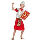 Smiffys 52014M officiell licensprodukt Horrible Histories Roman Boy kostym, unisex, röd, M-7-9 Years