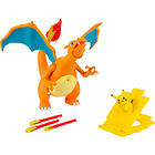 Pokémon Fire and Fly Charizard-figur med Pikachu