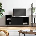 vidaXL TV-skåp svart 100x35x55 cm konstruerat trä 831317