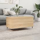 vidaXL Soffbord sonoma-ek 90x44,5x45 cm konstruerat trä 830967