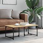 vidaXL Soffbord sonoma-ek 90x50x35 cm konstruerat trä 835400