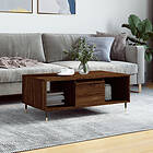 vidaXL Soffbord brun ek 90x50x36,5 cm konstruerat trä 830587