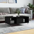 vidaXL Soffbord svart 90x50x36,5 cm konstruerat trä 830581