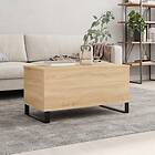 vidaXL Soffbord sonoma-ek 90x44,5x45 cm konstruerat trä 830983