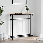 vidaXL Avlastningsbord sonoma-ek 75x19,5x75 cm konstruerat trä 834136