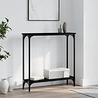 vidaXL Konsolbord svart 75x22,5x75 cm konstruerat trä 834020