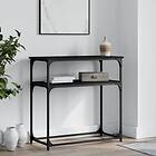 vidaXL Konsolbord svart 75x35,5x75 cm konstruerat trä 834070