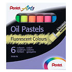 Pentel Oljepastell Fluo 6-set