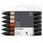 Promarker 6-set Earth Tones