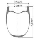 DT Swiss Grc 1400 Spline 42 Cl Disc Tubeless Road Rear Wheel Svart 12 x 142 mm S