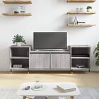 vidaXL TV-benk grå sonoma 160x35x55 cm konstruerat trä 831338