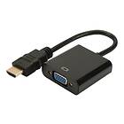 Digitus adapter för video ljud HDMI/VGA/ljud