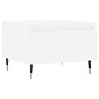 vidaXL Soffbord vit 50x46x35 cm konstruerat trä 830844