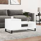 vidaXL Soffbord vit 100x50x45 cm konstruerat trä 830836