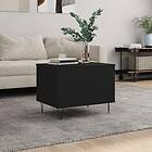 vidaXL Soffbord svart 60x44,5x45 cm konstruerat trä 830949