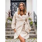 Y.A.S Heat Long Sleeve Linen Wrap Dress