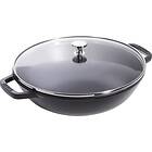 Staub Wok med Glaslokk 37 cm