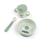 Done By Deer Foodie My First Dinnerware Happy Clouds Green