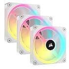 Corsair iCUE Link QX120 RGB PWM White 120mm LED 3-pack