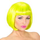 Widmann Kort Neon Peruk Gul One size