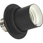 PRhome E27 adapter Svart