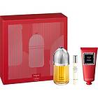 Cartier Herrdofter Pasha de Presentset Parfum 100ml Shower Gel 100ml Édition Noire Eau de Toilette Spray 10ml