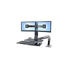 Ergotron Fäste WorkFit-A, Dual, med arbetsyta+