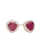 Lily and Rose Delphine Stud Earrings Pink Ruby Øreringer