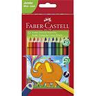 Faber-Castell Jumbo Färgpenna trekant 12 färger/fp