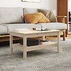 vidaXL Soffbord 80x50x40 cm massivt furu 814284